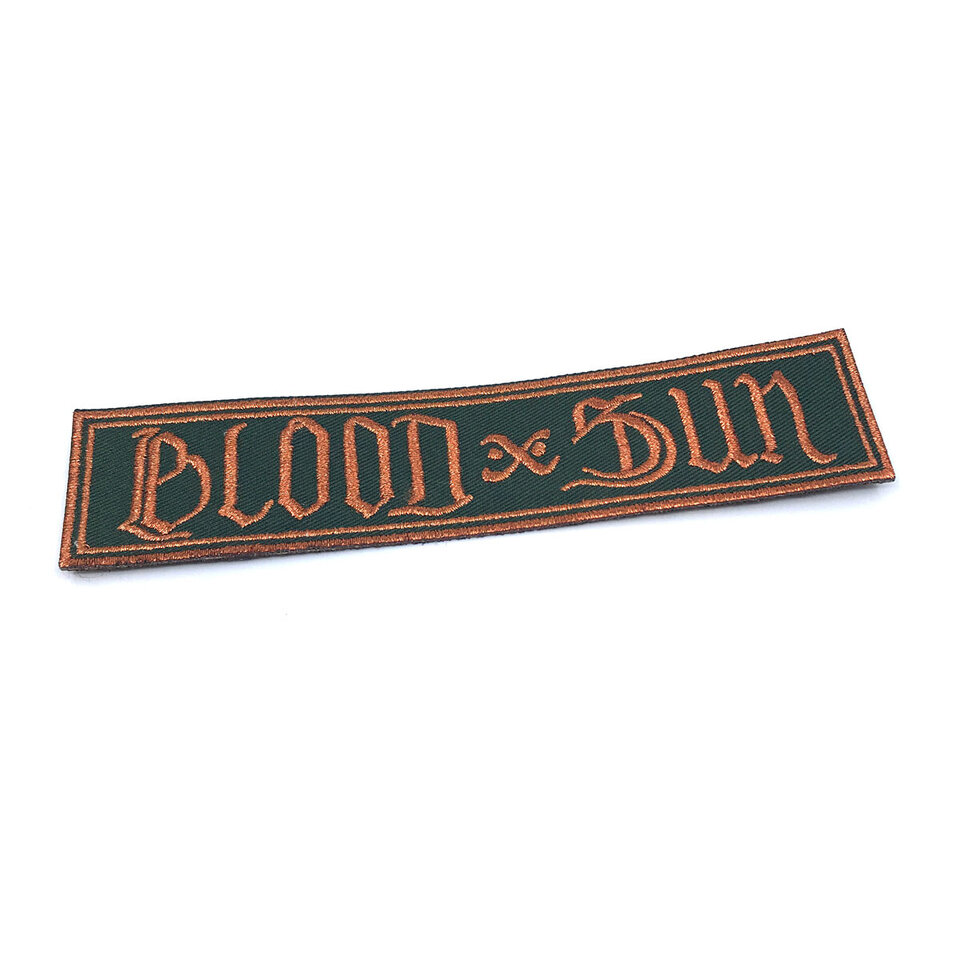 BLOOD AND SUN – Logo, Patch (Bronze)